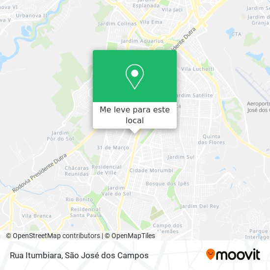 Rua Itumbiara mapa