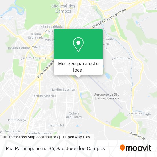Rua Paranapanema 35 mapa