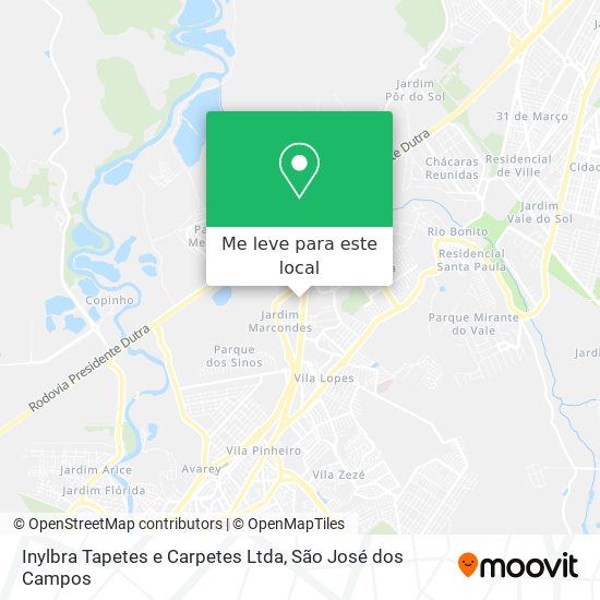 Inylbra Tapetes e Carpetes Ltda mapa