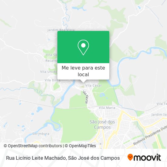Rua Licínio Leite Machado mapa