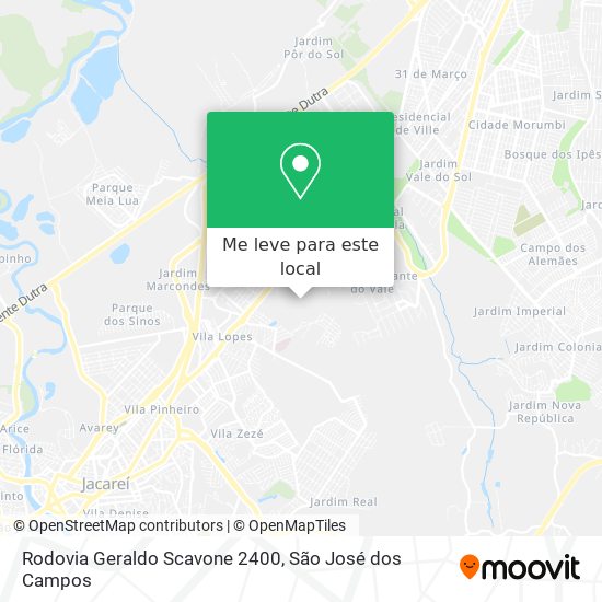 Rodovia Geraldo Scavone 2400 mapa