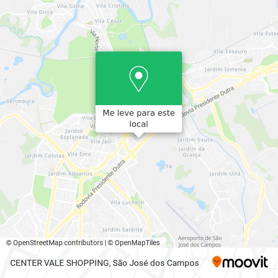 CENTER VALE SHOPPING mapa