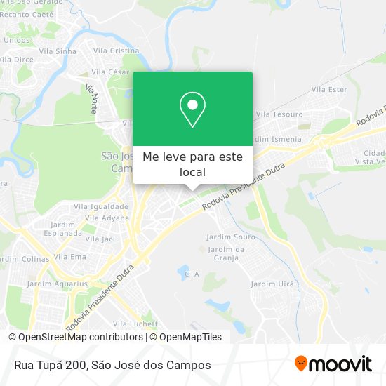 Rua Tupã 200 mapa