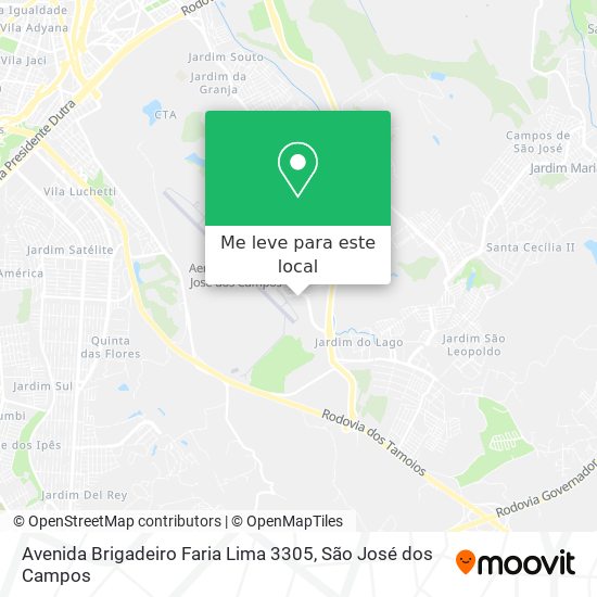 Avenida Brigadeiro Faria Lima 3305 mapa