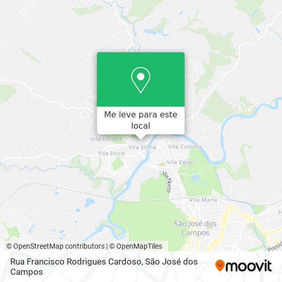 Rua Francisco Rodrigues Cardoso mapa
