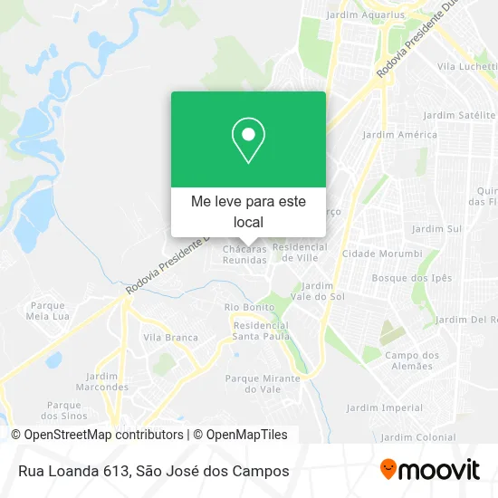 Rua Loanda 613 mapa