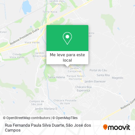 Rua Fernanda Paula Silva Duarte mapa