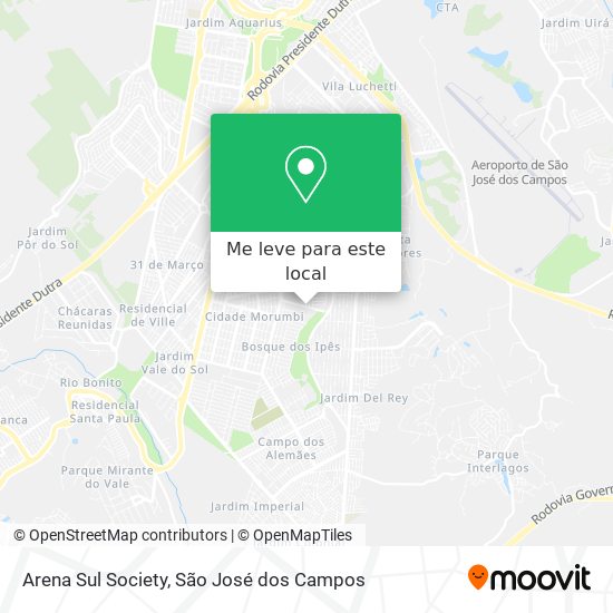 Arena Sul Society mapa