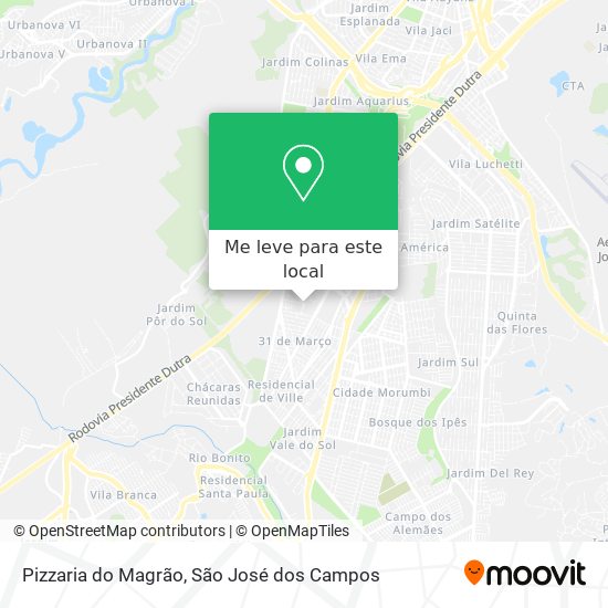 Pizzaria do Magrão mapa