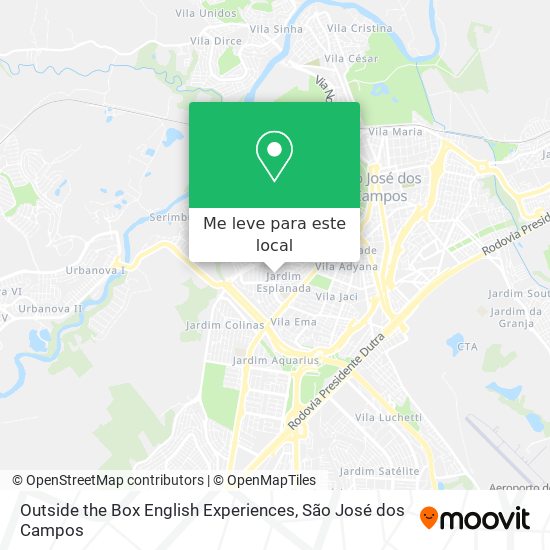 Outside the Box English Experiences mapa