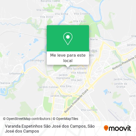 Varanda Espetinhos São José dos Campos mapa