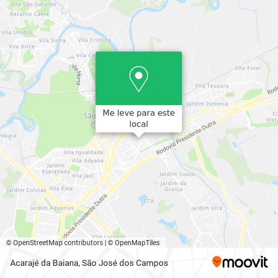 Acarajé da Baiana mapa