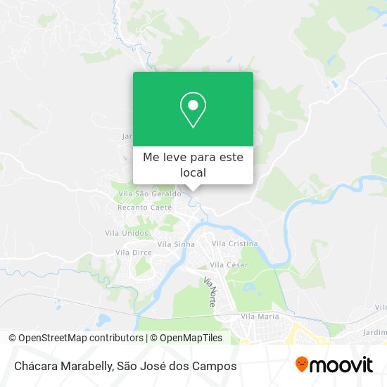 Chácara Marabelly mapa