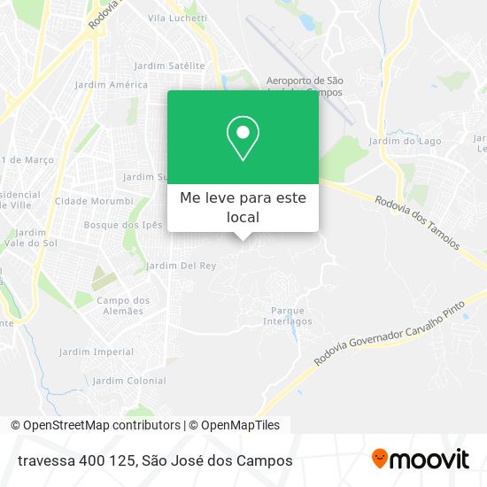 travessa 400 125 mapa