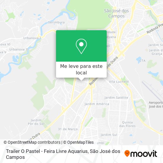 Trailer O Pastel - Feira Livre Aquarius mapa