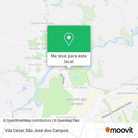 Vila César mapa