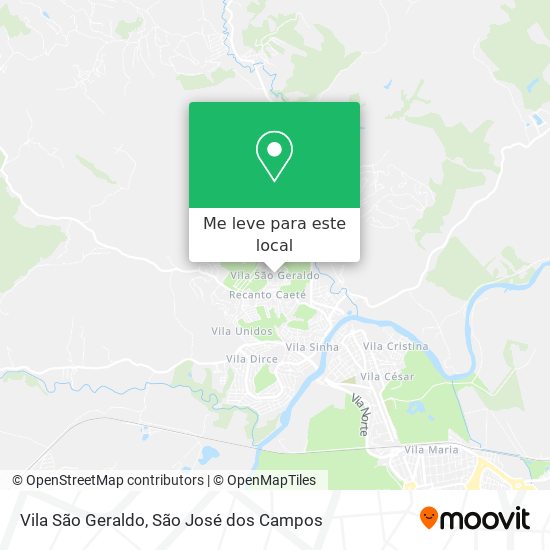 Vila São Geraldo mapa