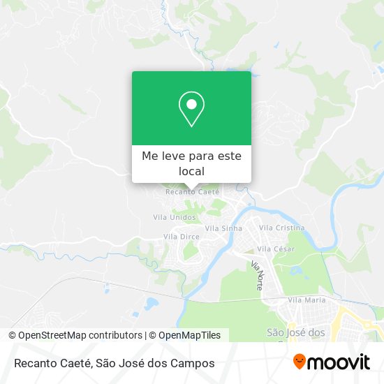 Recanto Caeté mapa