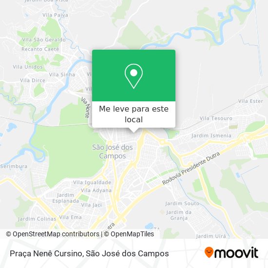 Praça Nenê Cursino mapa