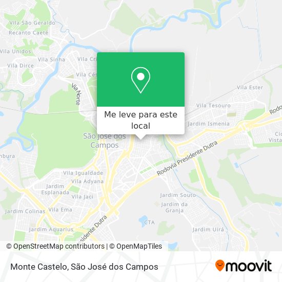 Monte Castelo mapa