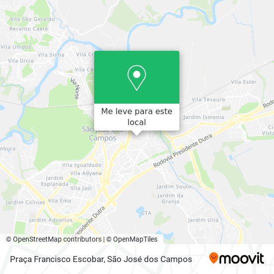 Praça Francisco Escobar mapa