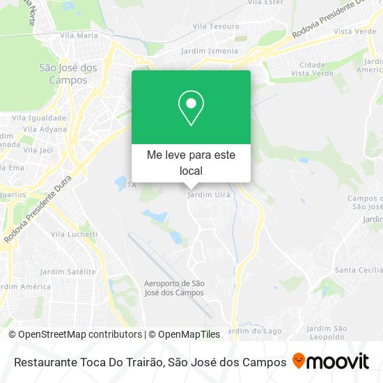 Restaurante Toca Do Trairão mapa