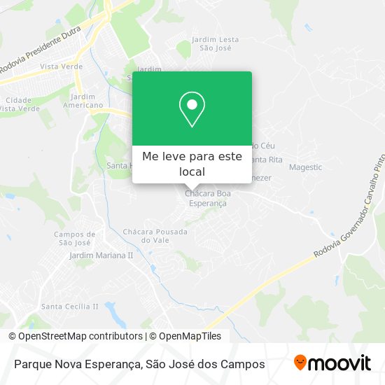 Parque Nova Esperança mapa