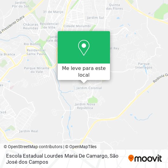 Escola Estadual Lourdes Maria De Camargo mapa