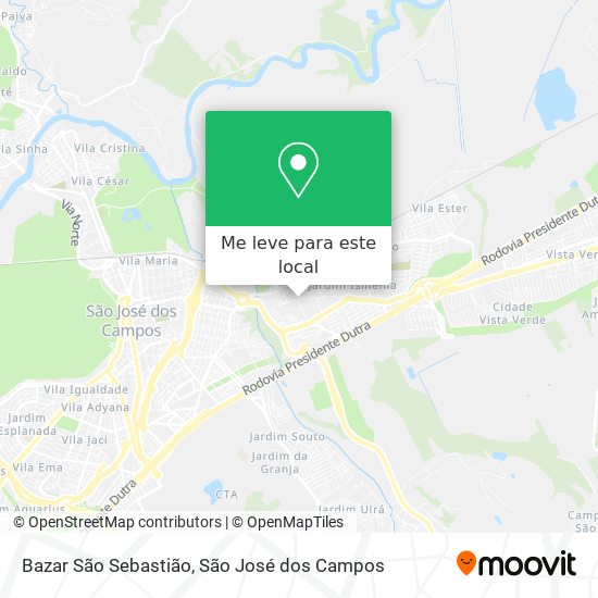 Bazar São Sebastião mapa