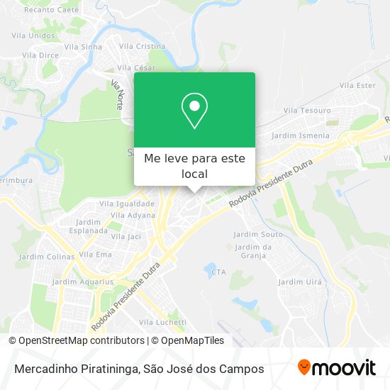 Mercadinho Piratininga mapa