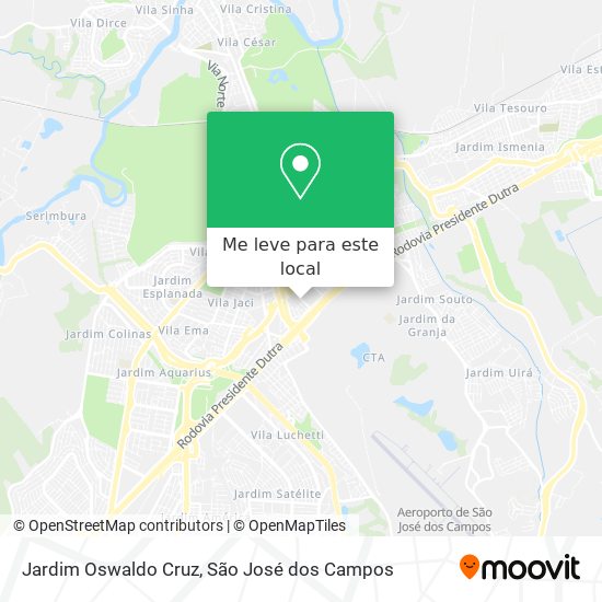 Jardim Oswaldo Cruz mapa