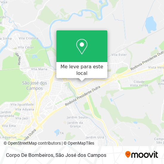 Corpo De Bombeiros mapa