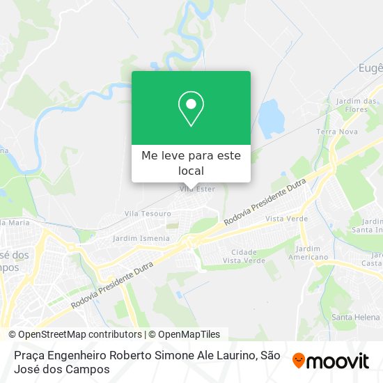 Praça Engenheiro Roberto Simone Ale Laurino mapa