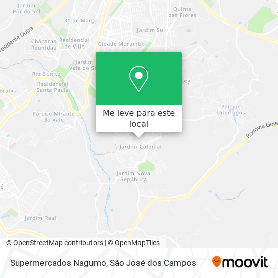 Supermercados Nagumo mapa