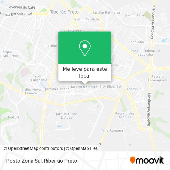 Posto Zona Sul mapa
