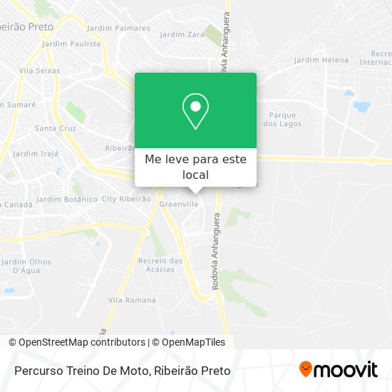 Percurso Treino De Moto mapa