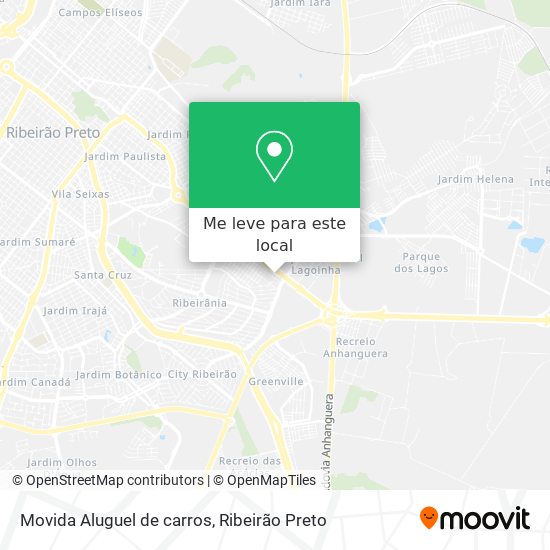 Movida Aluguel de carros mapa