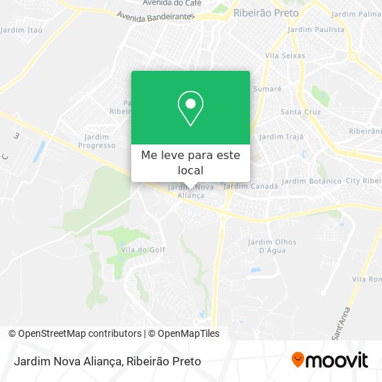 Jardim Nova Aliança mapa