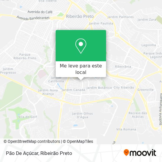 Pão De Açúcar mapa