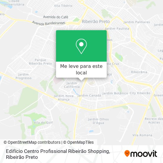 Edifício Centro Profissional Ribeirão Shopping mapa