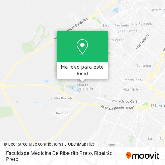 Faculdade Medicina De Ribeirão Preto mapa
