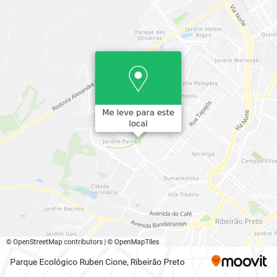 Parque Ecológico Ruben Cione mapa