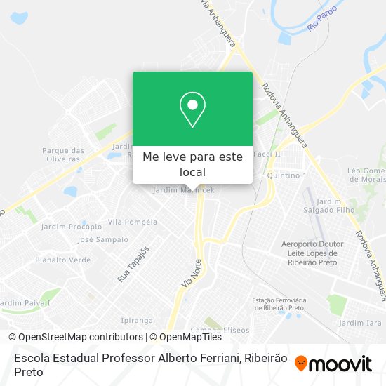 Escola Estadual Professor Alberto Ferriani mapa