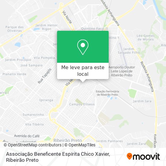 Associação Beneficente Espírita Chico Xavier mapa