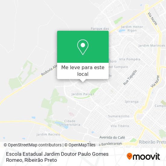 Escola Estadual Jardim Doutor Paulo Gomes Romeo mapa