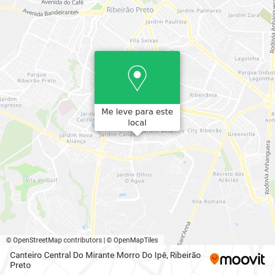 Canteiro Central Do Mirante Morro Do Ipê mapa