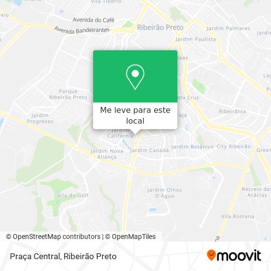 Praça Central mapa