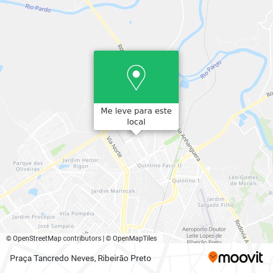Praça Tancredo Neves mapa