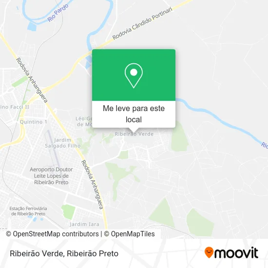 Ribeirão Verde mapa