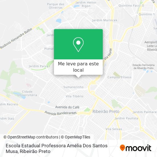 Escola Estadual Professora Amélia Dos Santos Musa mapa
